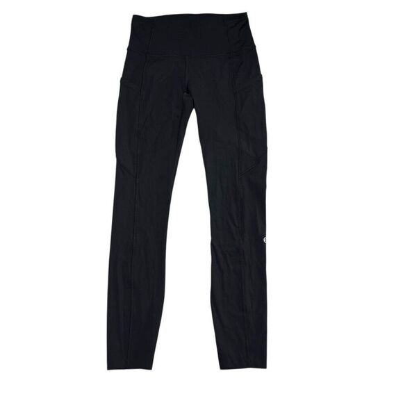 Lululemon Fast & Free 7/8 Tight II Non-Reflective Leggings 25" Inseam Black Size - Picture 1 of 6